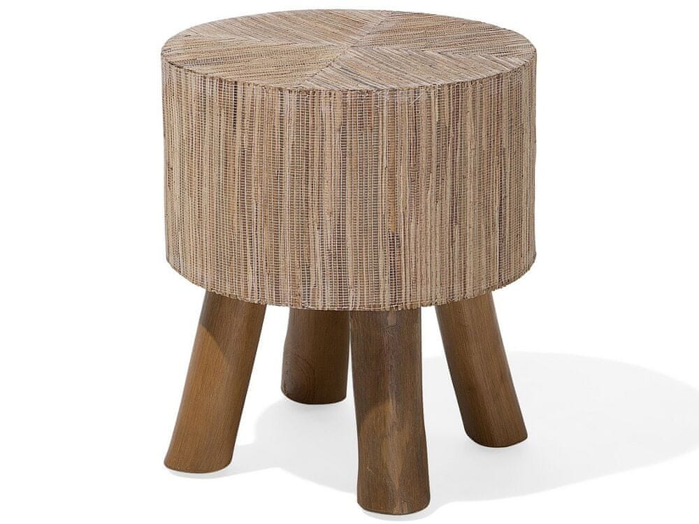 Beliani Konferenčný stolík z teakového dreva TULITA